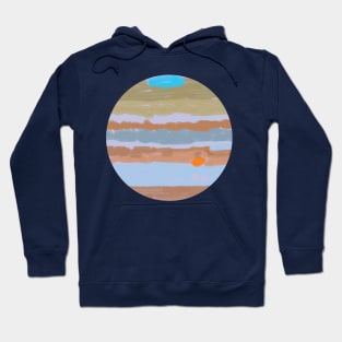 Planet Jupiter watercolor Hoodie